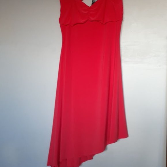 Simon Chang Asymetrical Cutout dress - Picture 1 of 4
